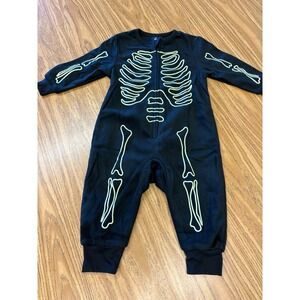 Hyde and Eek Boutique Toddler Skeleton Glow in the Dark Halloween Pajamas 12M